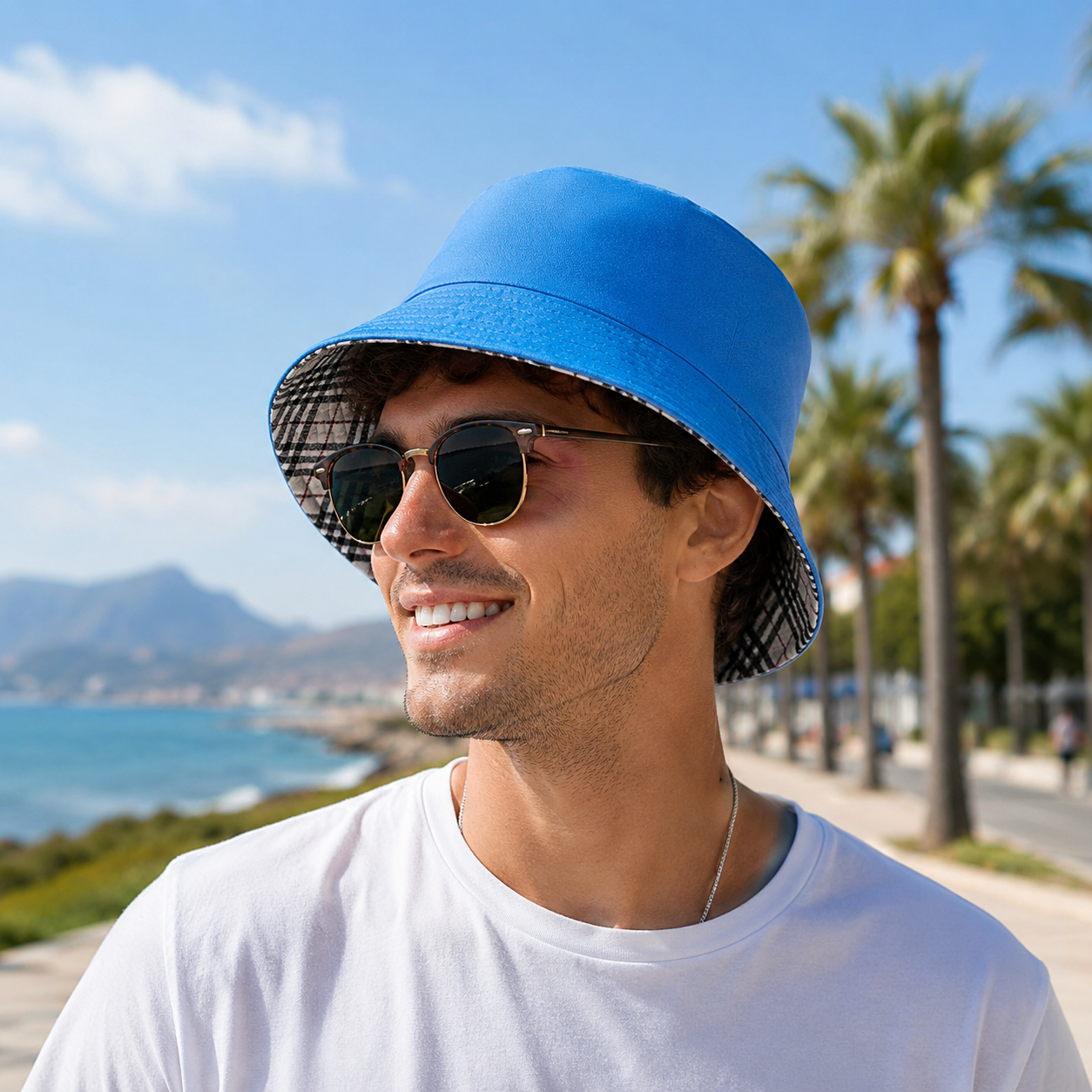 Double-Sided Reversible Bucket Hat