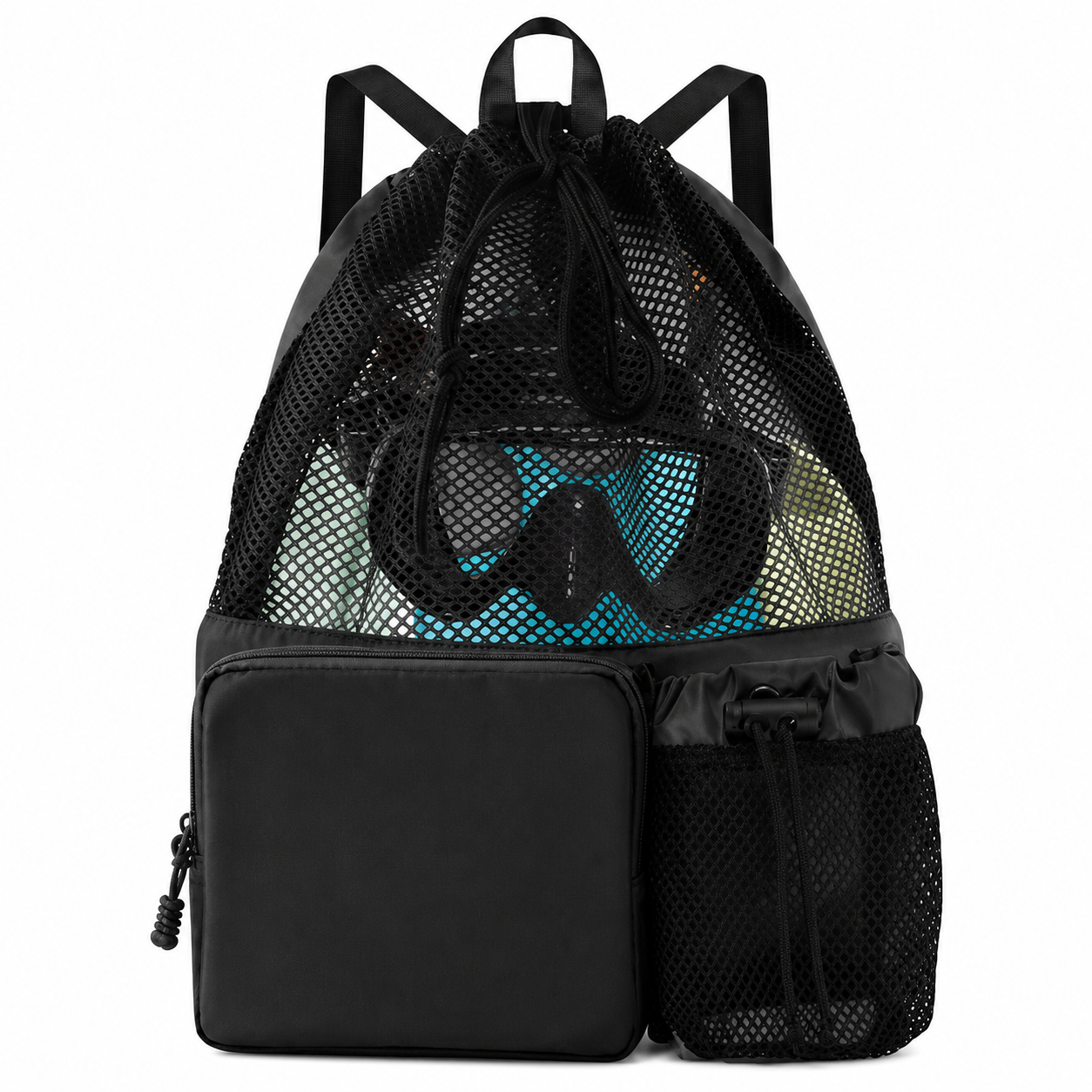Drawstring Swim Backpack with Shoe Compartment