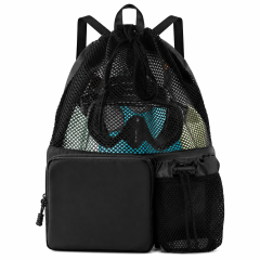 Drawstring Swim Backpack with Shoe Compartment