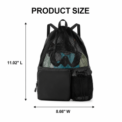 Drawstring Swim Backpack with Shoe Compartment