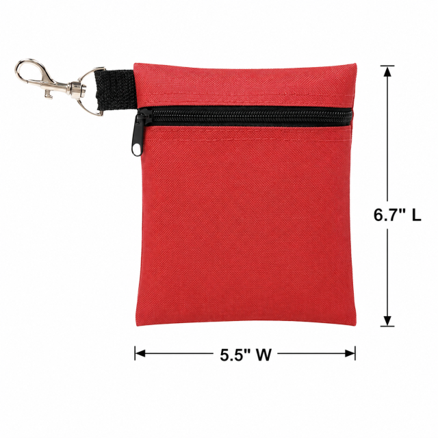 Durable Nylon Golf Ditty Pouch With Clip Attachment
