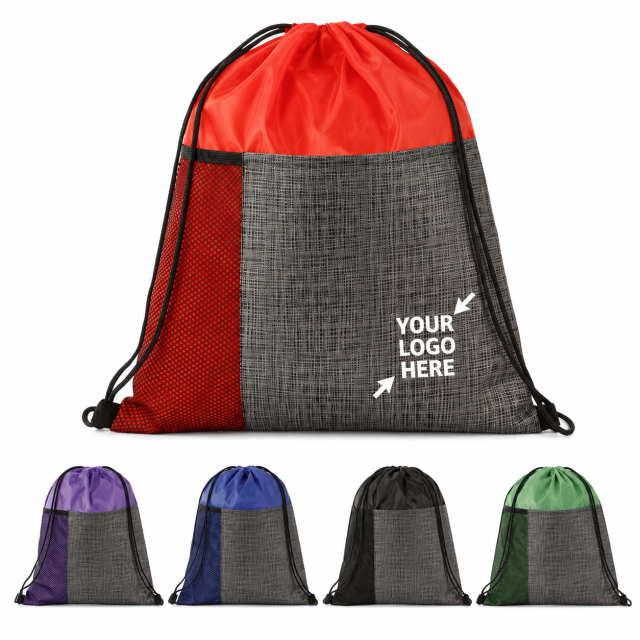 Eco-Friendly RPET Mesh Drawstring Gym Sack Bag