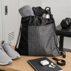 Eco-Friendly RPET Mesh Drawstring Gym Sack Bag