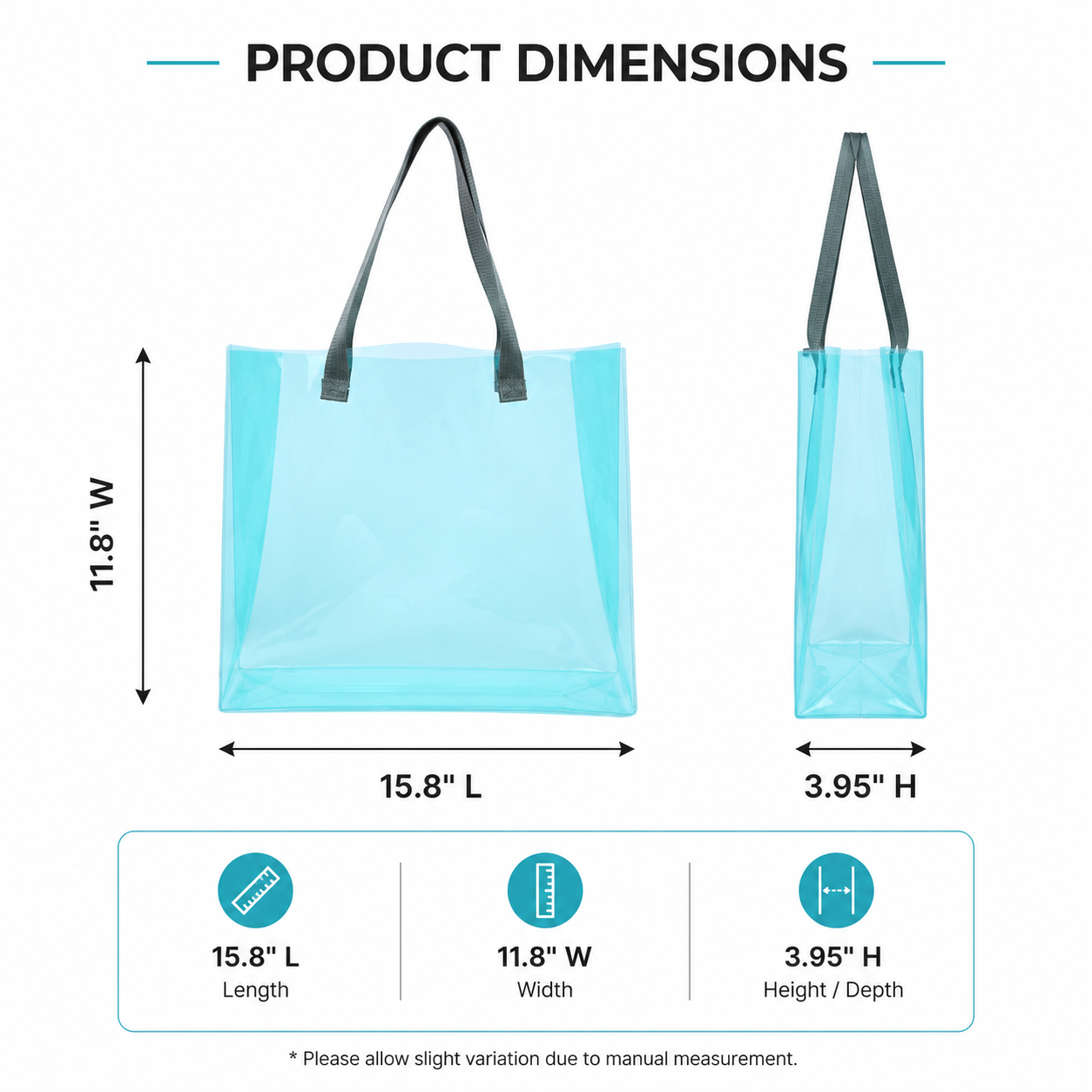 Eco Friendly Recyclable PVC Tote Bag