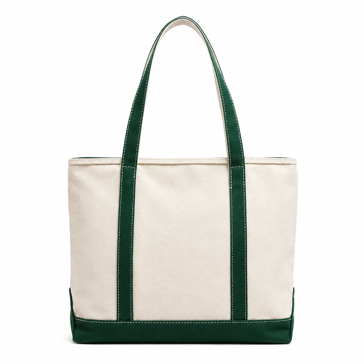 Fashion Casual Canvas Shoulder Tote Bag with Striped Design