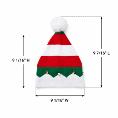 Festive Jingle Bell Knit Christmas Beanie Hat