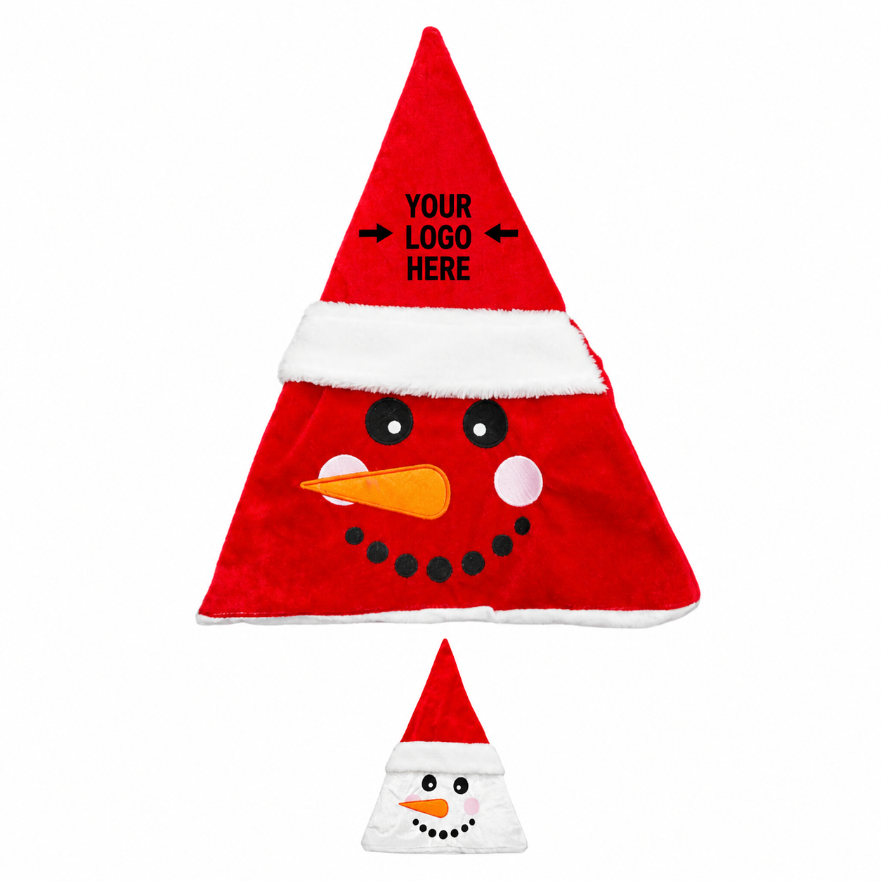 Festive Plush Snowman Christmas Hat