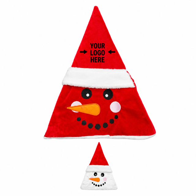 Festive Plush Snowman Christmas Hat