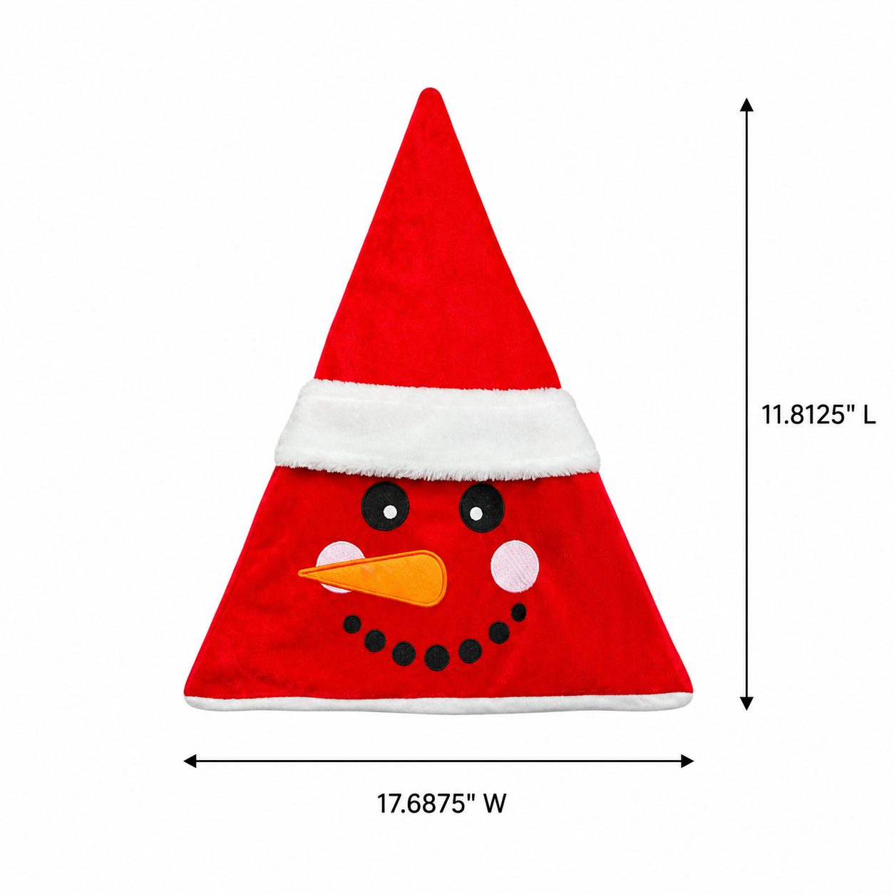 Festive Plush Snowman Christmas Hat