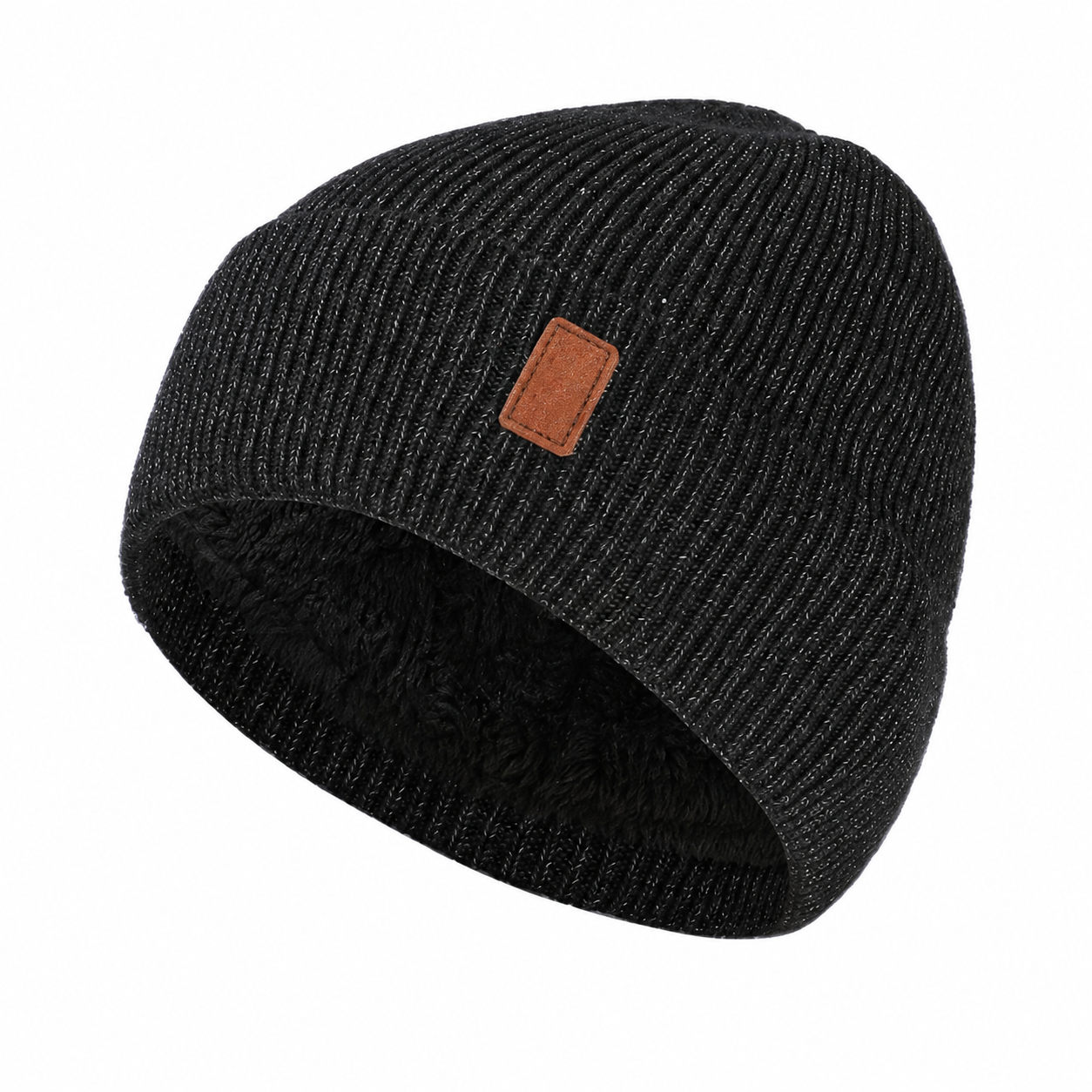 Fleece Lined Winter Pom Pom Beanie Hat