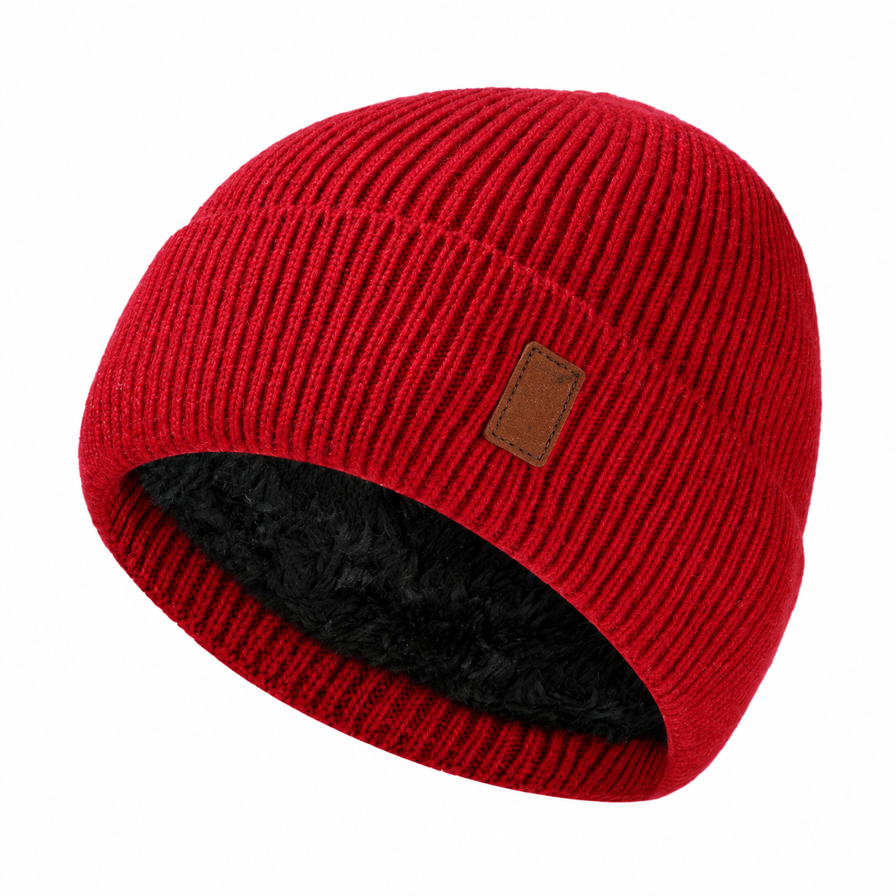Fleece Lined Winter Pom Pom Beanie Hat