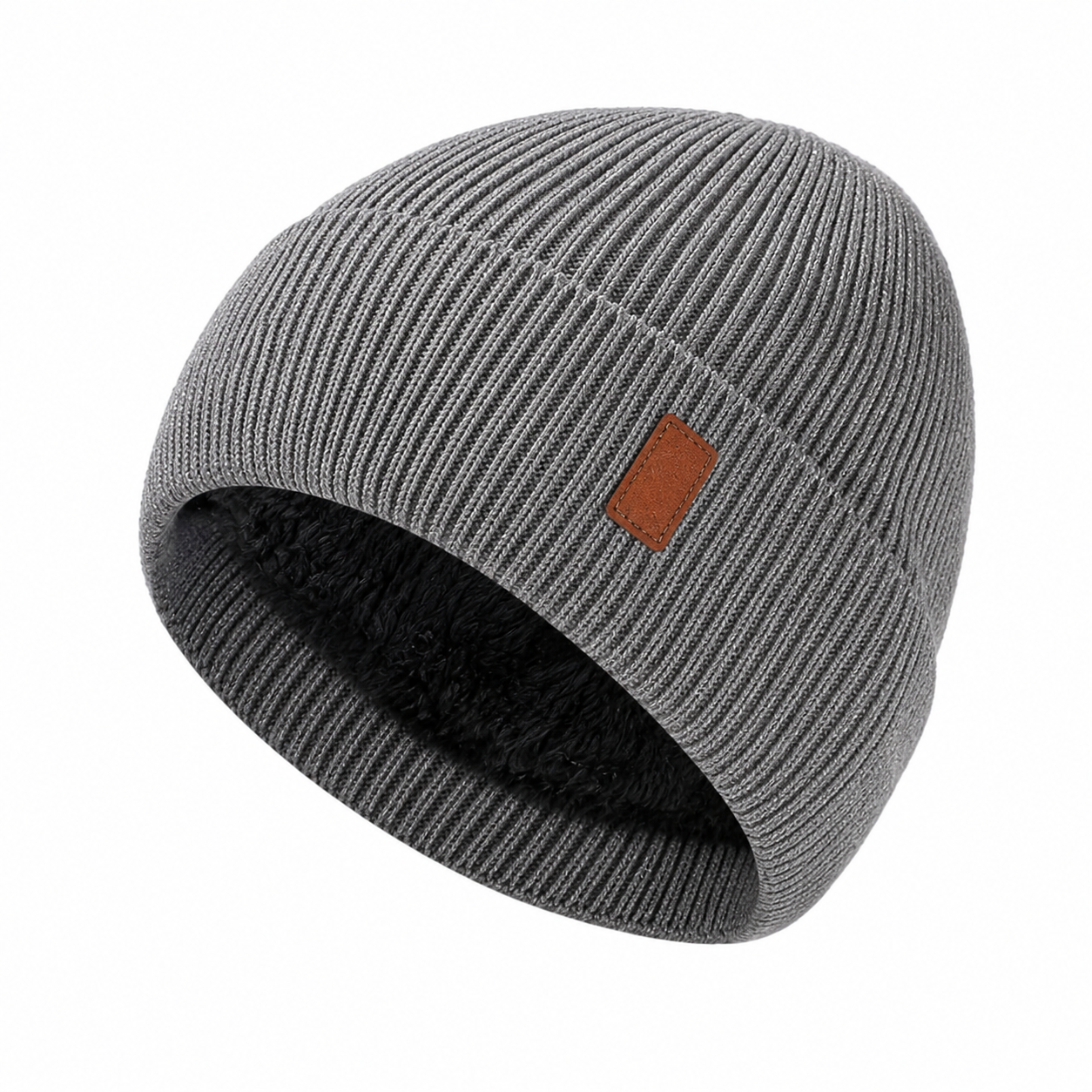 Fleece Lined Winter Pom Pom Beanie Hat