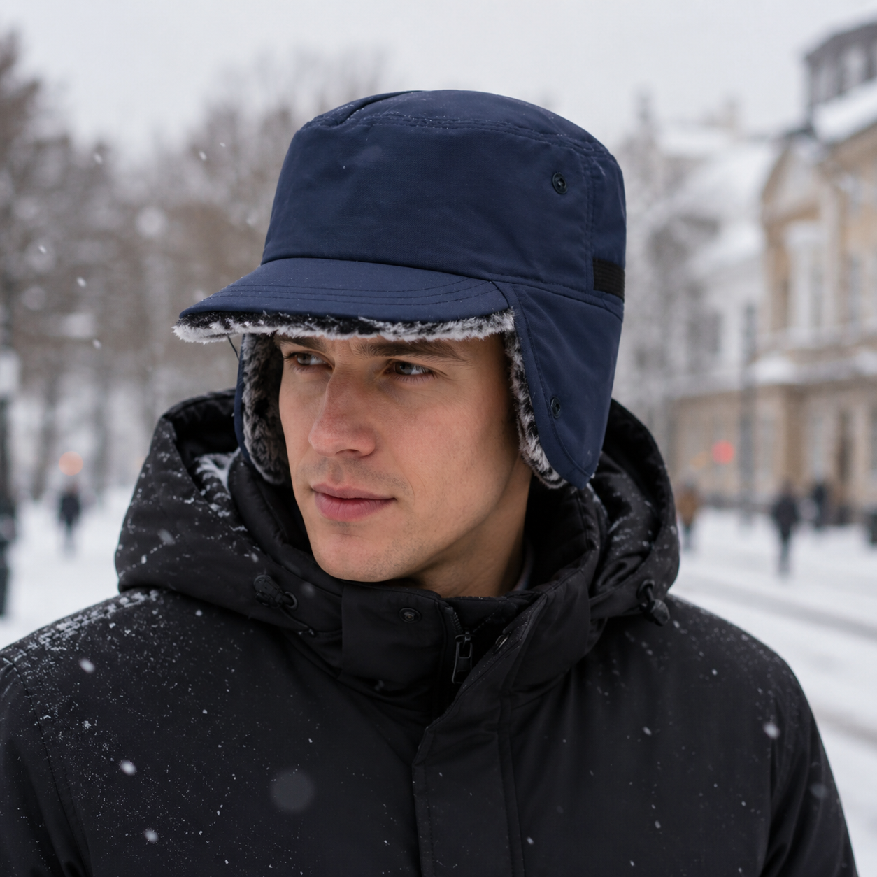 Fleece Warm Winter Duckbill Ear Flap Hat