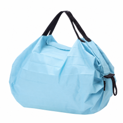 Foldable Eco-Friendly Shopping Tote Bag with Compact Accordion Design
