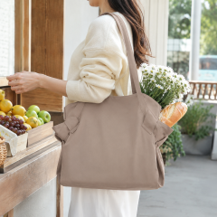 Foldable Jumbo Tote Bag with Spacious Capacity for Shopping and Travel