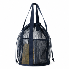 Foldable Lightweight Mesh Drawstring Storage Bag for Shopping and Travel