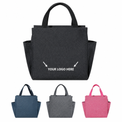 Handheld Double Pocket Insulated Lunch Bag