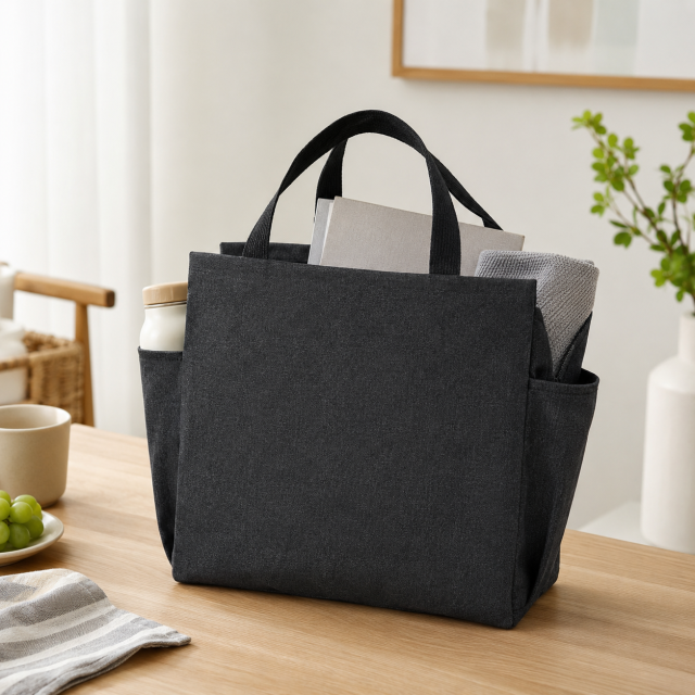 Handheld Double Pocket Insulated Lunch Bag