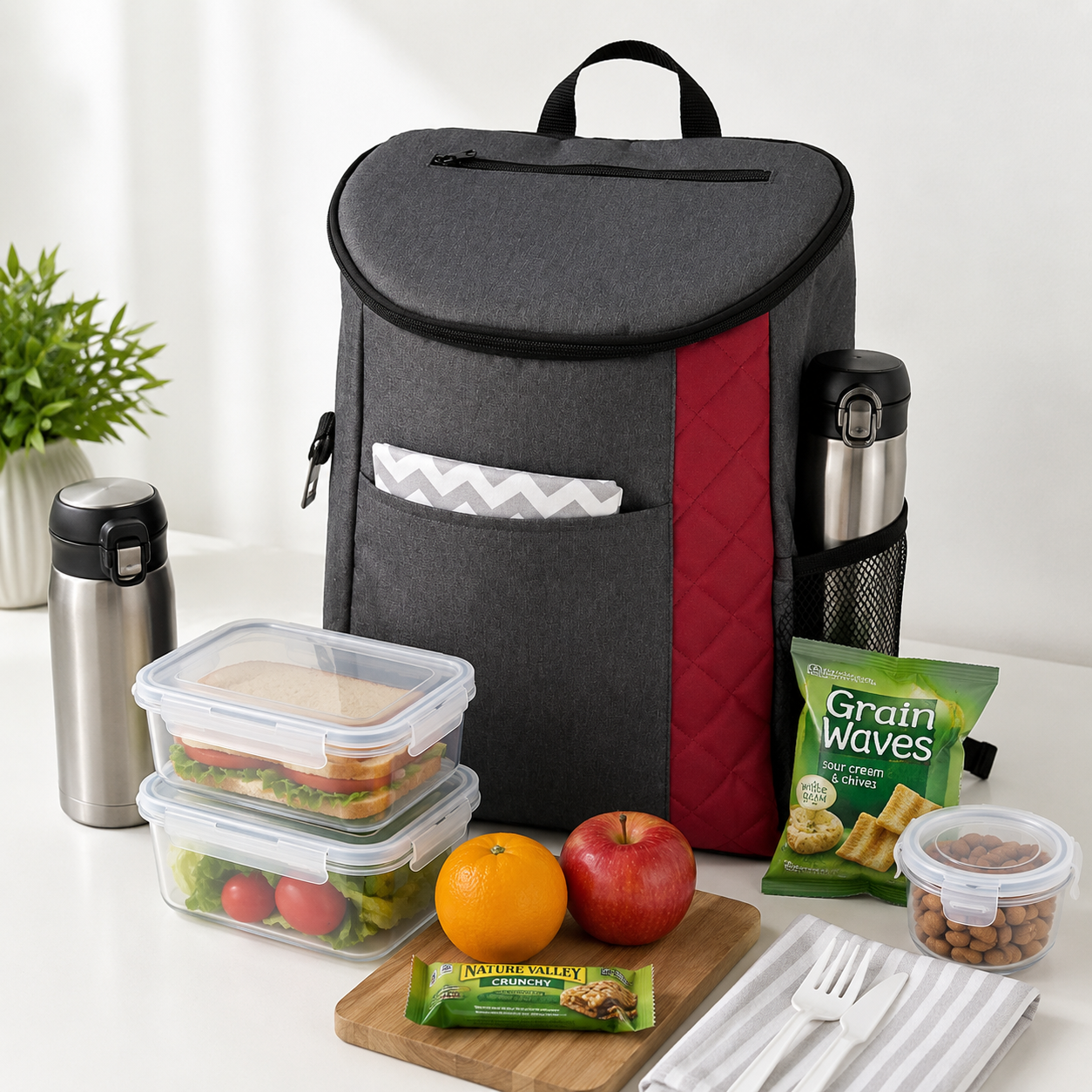 Heavy Duty Insulated Backpack Cooler With Bottle Opener