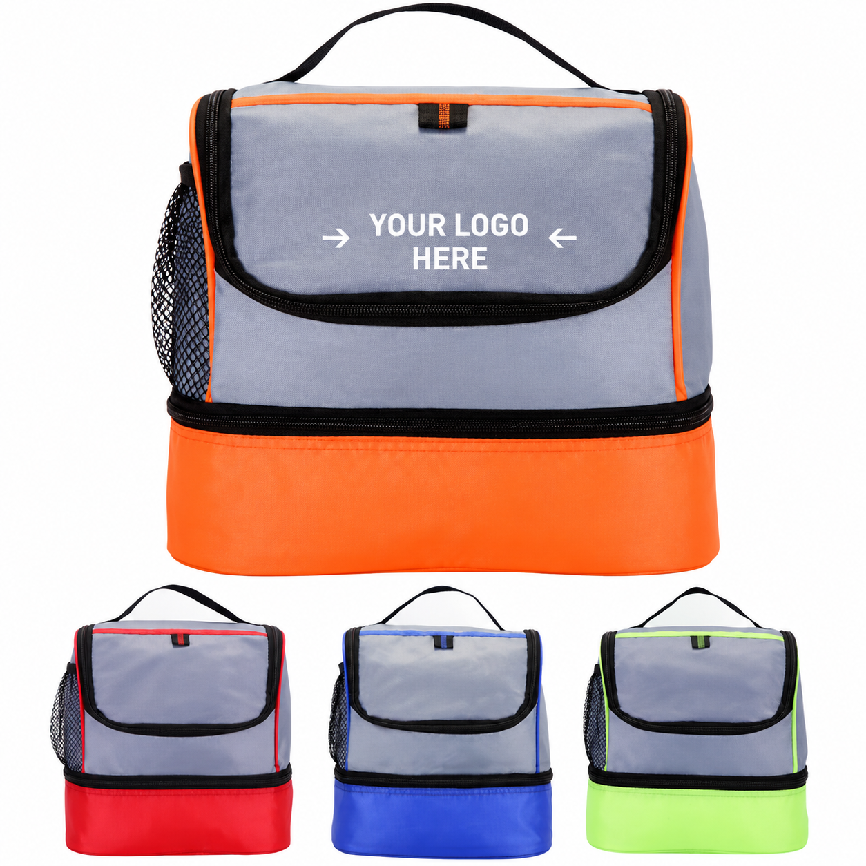 Insulated Dual Compartment Food and Beverage Bag