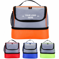 Insulated Dual Compartment Food and Beverage Bag