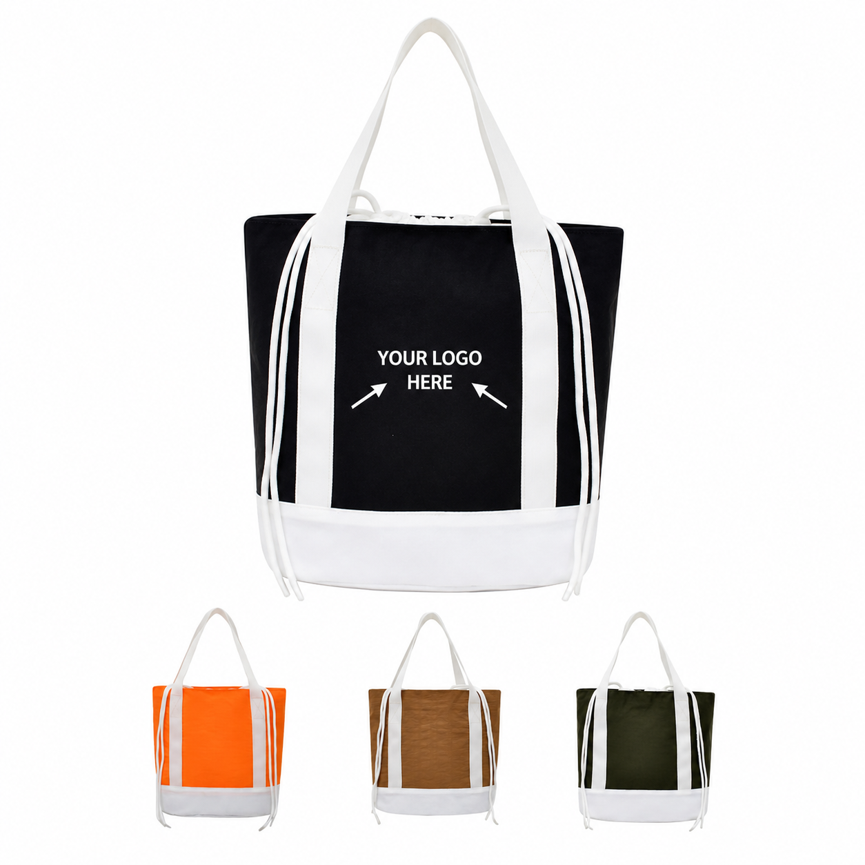 Insulated Lunch Bag With Color Block Design