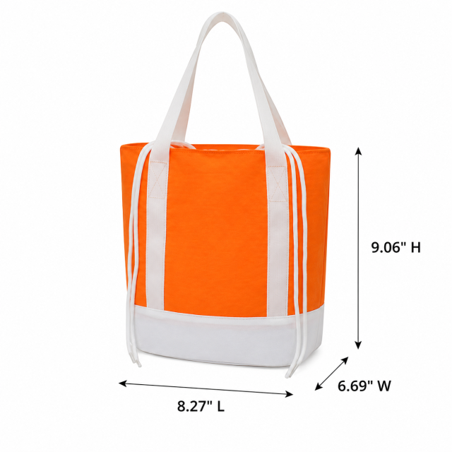 Insulated Lunch Bag With Color Block Design