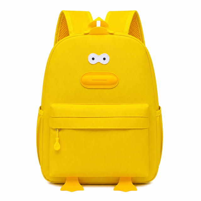Kids Plush Doll Printed School Backpack