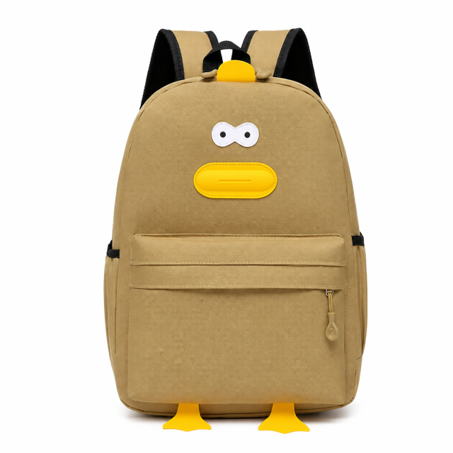 Kids Plush Doll Printed School Backpack