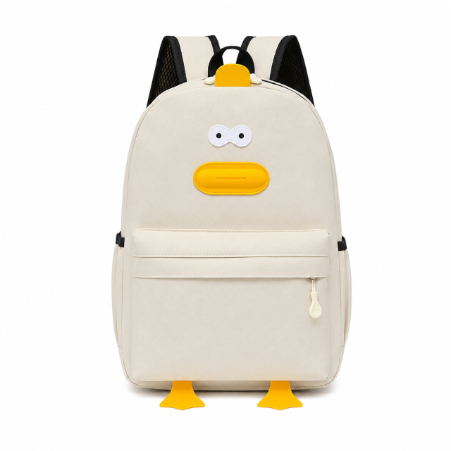 Kids Plush Doll Printed School Backpack