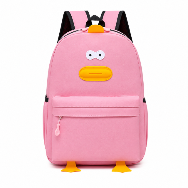 Kids Plush Doll Printed School Backpack