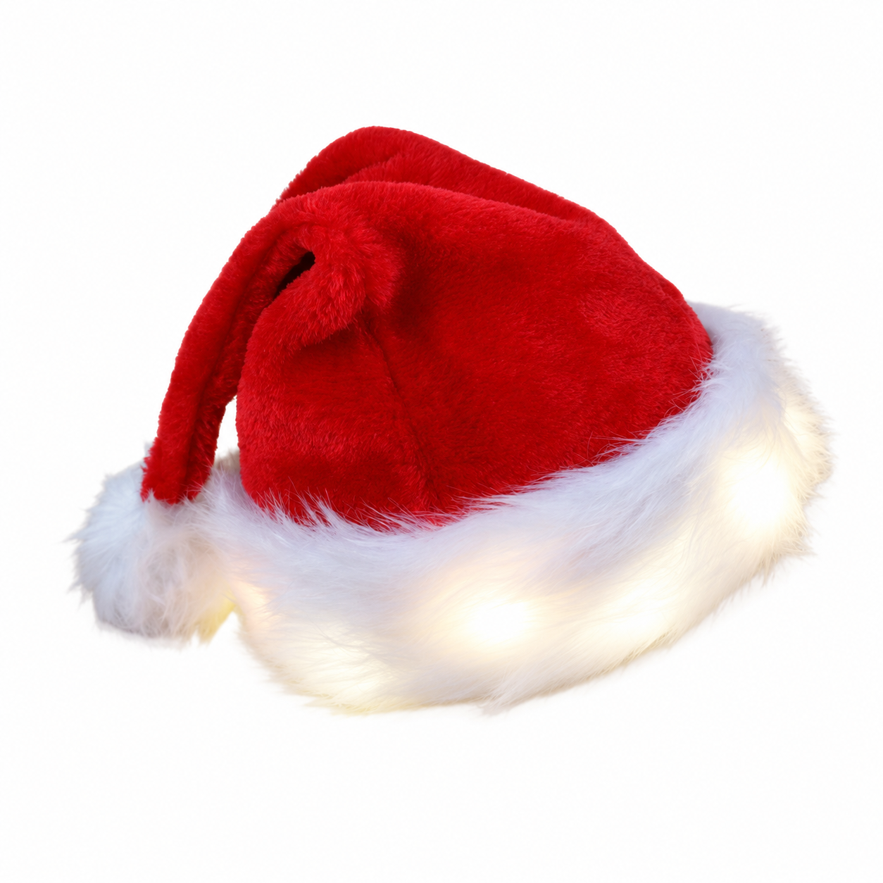 LED Light-Up Santa Christmas Hat