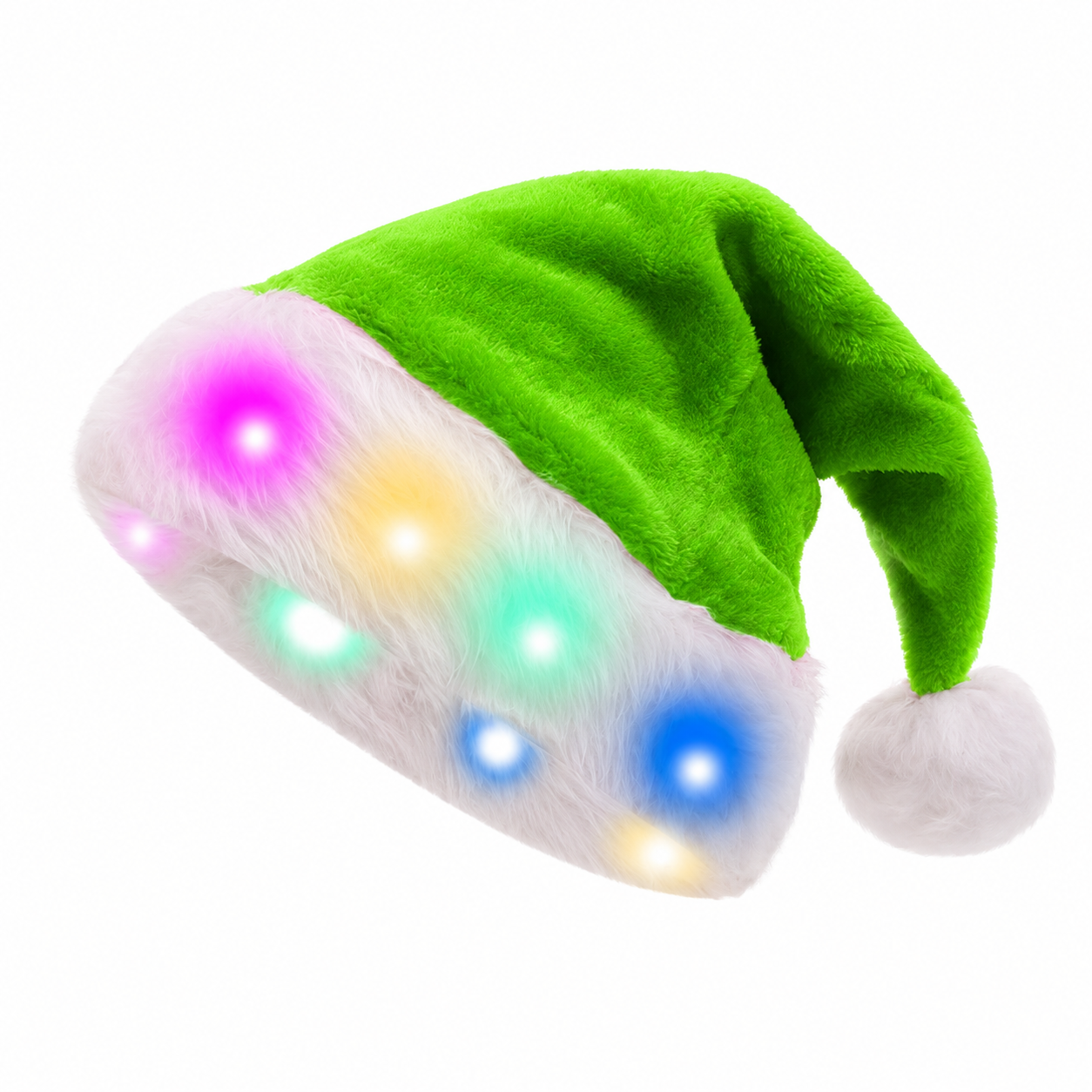 LED Light-Up Santa Christmas Hat
