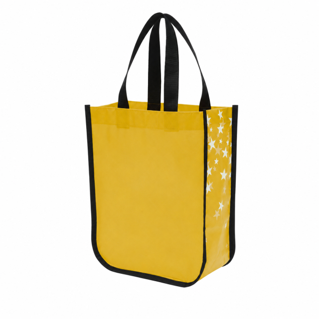 Laminated Non Woven Rounded Edge Shopping Tote Bag