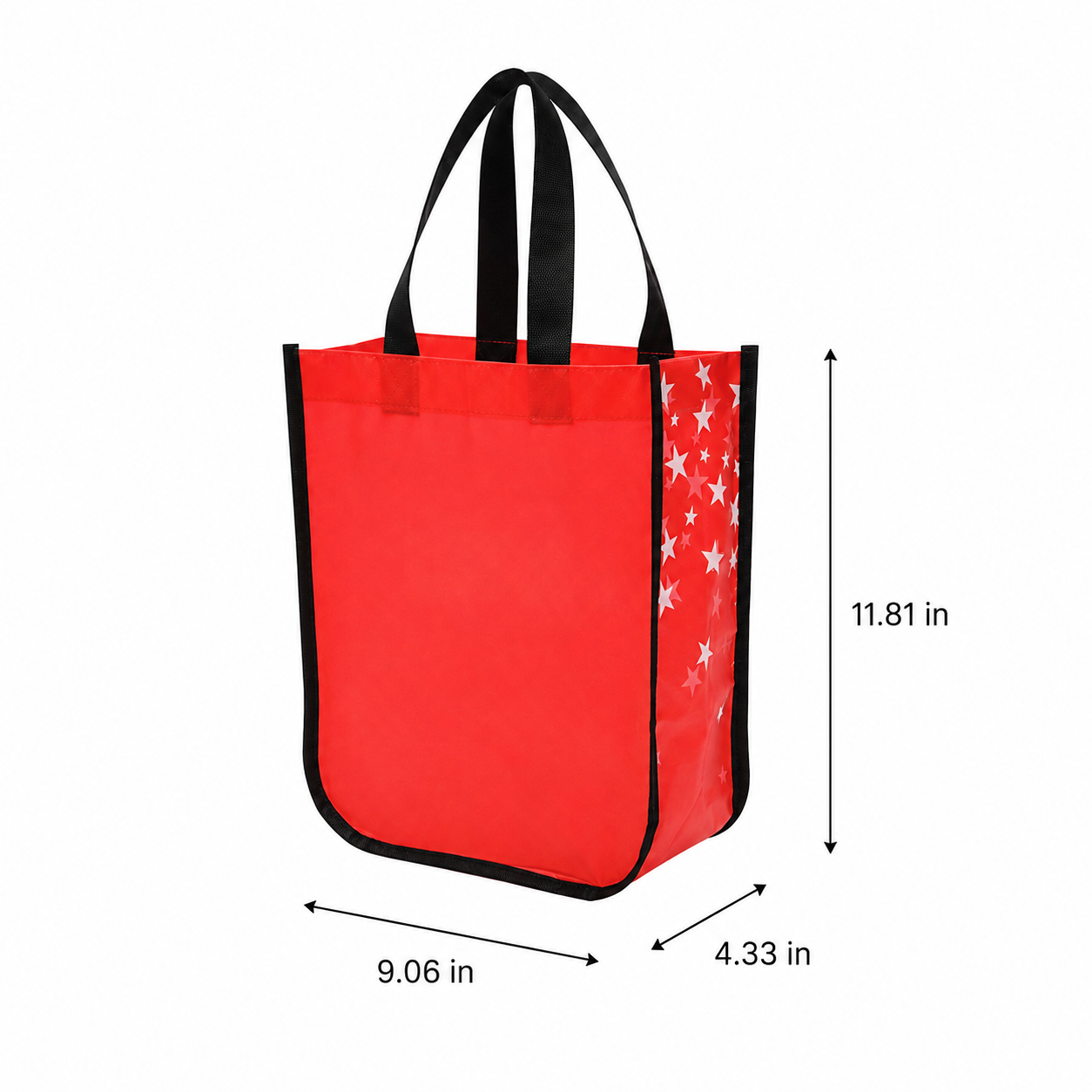Laminated Non Woven Rounded Edge Shopping Tote Bag