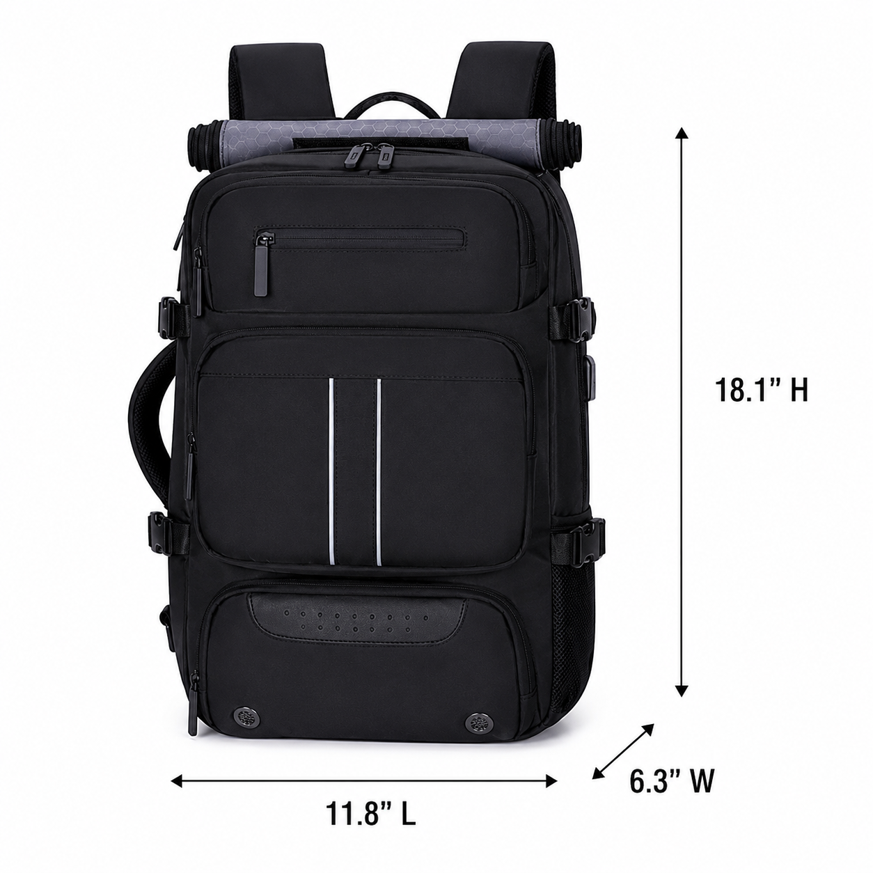 Large Capacity Business Laptop Backpack With Multi Compartment Storage