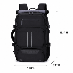 Large Capacity Business Laptop Backpack With Multi Compartment Storage