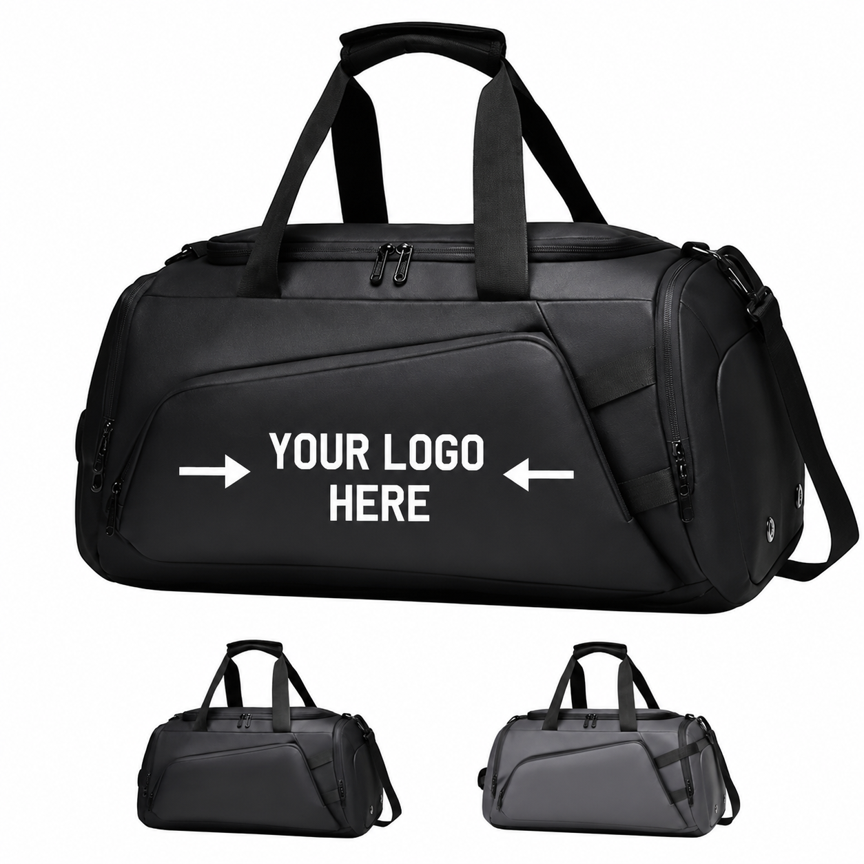 Large Capacity Waterproof Gym Duffel Bag With Shoulder Strap