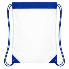 Large Clear PVC Stadium Drawstring Backpack