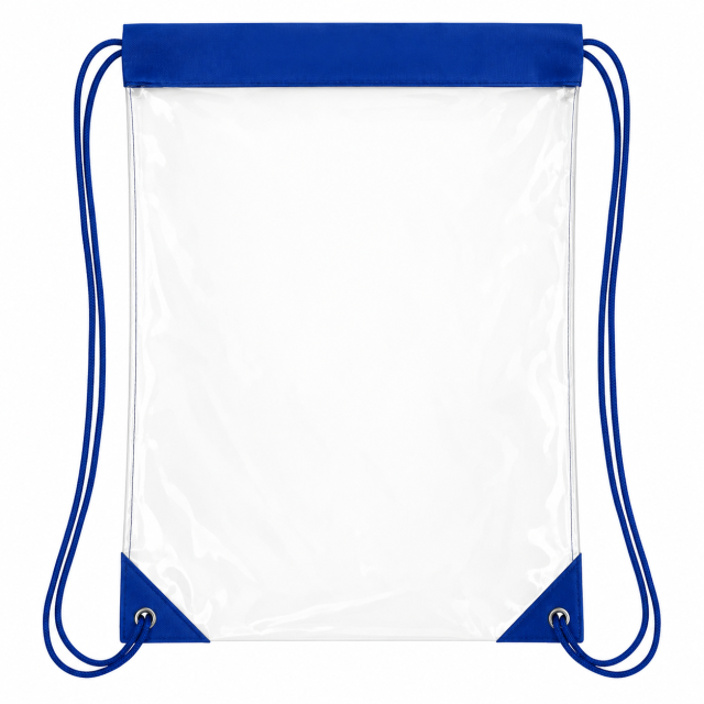 Large Clear PVC Stadium Drawstring Backpack