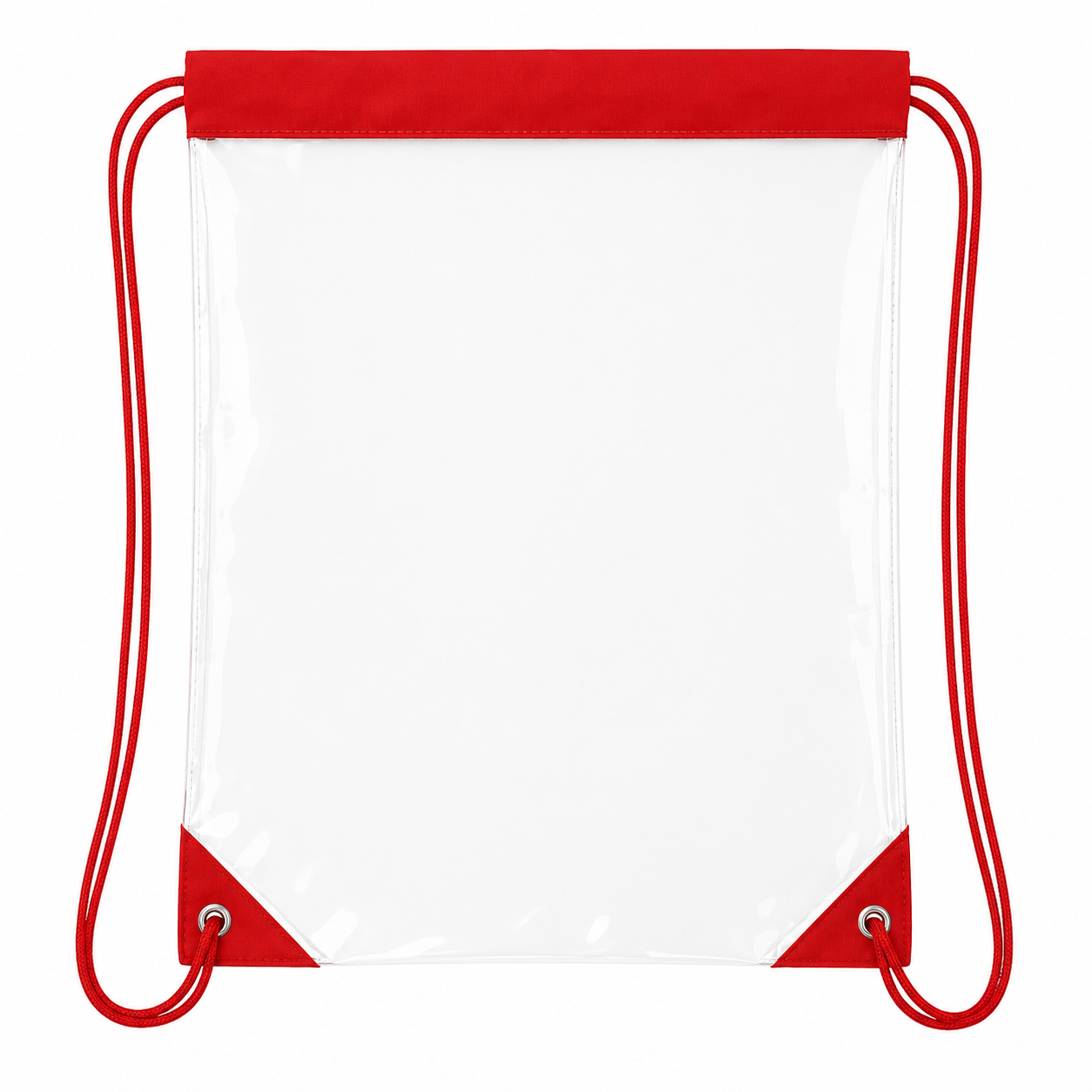 Large Clear PVC Stadium Drawstring Backpack