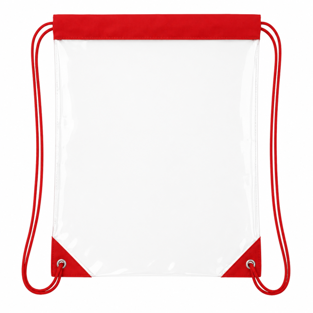Large Clear PVC Stadium Drawstring Backpack