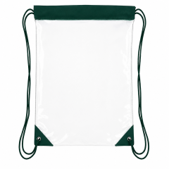 Large Clear PVC Stadium Drawstring Backpack