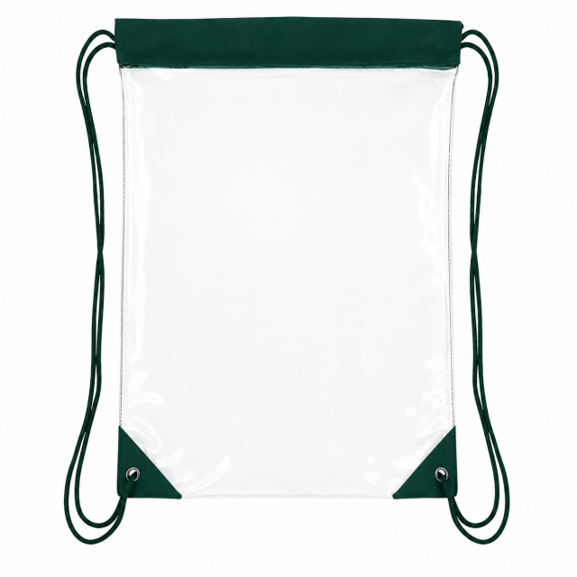 Large Clear PVC Stadium Drawstring Backpack