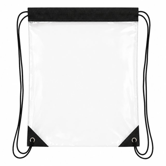 Large Clear PVC Stadium Drawstring Backpack