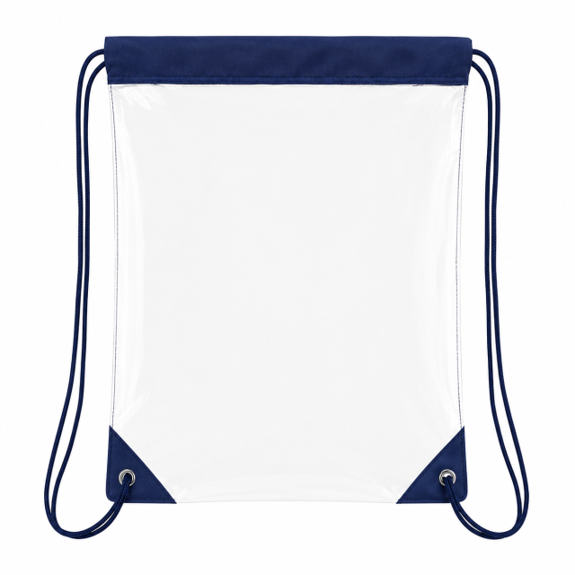 Large Clear PVC Stadium Drawstring Backpack