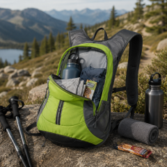 Lightweight 420D Hydration Backpack with Water Bladder