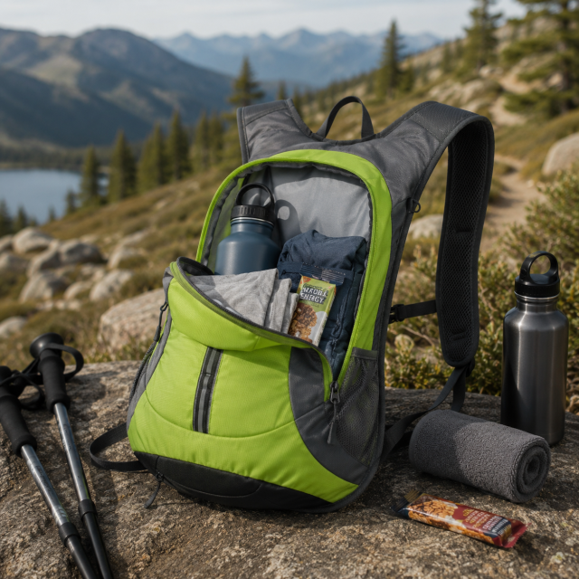 Lightweight 420D Hydration Backpack with Water Bladder
