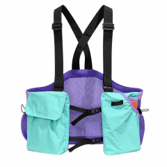 Lightweight Mesh Chest Rig Pack With Detachable Pouches
