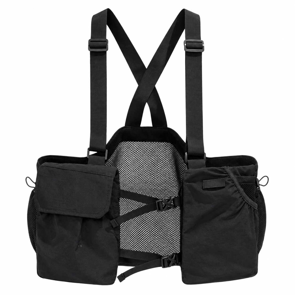 Lightweight Mesh Chest Rig Pack With Detachable Pouches